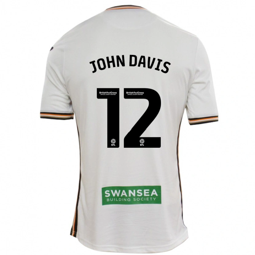 Danxen Mujer Camiseta Stacey John-Davis #12 Blanco 1ª Equipación 2024/25 La Camisa