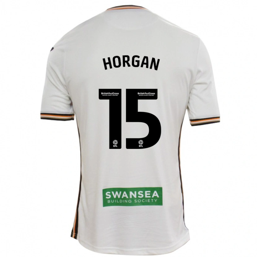 Danxen Mujer Camiseta Gwenan Horgan #15 Blanco 1ª Equipación 2024/25 La Camisa