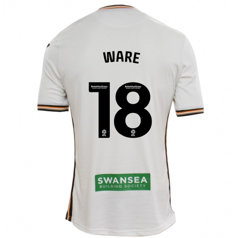 Danxen Mujer Camiseta Phoebe Ware #18 Blanco 1ª Equipación 2024/25 La Camisa