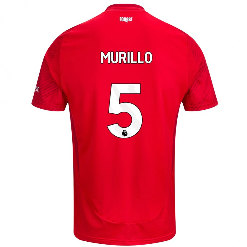 Danxen Mujer Camiseta Murillo #5 Rojo Blanco 1ª Equipación 2024/25 La Camisa