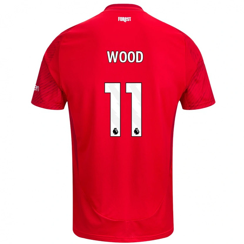 Danxen Mujer Camiseta Chris Wood #11 Rojo Blanco 1ª Equipación 2024/25 La Camisa