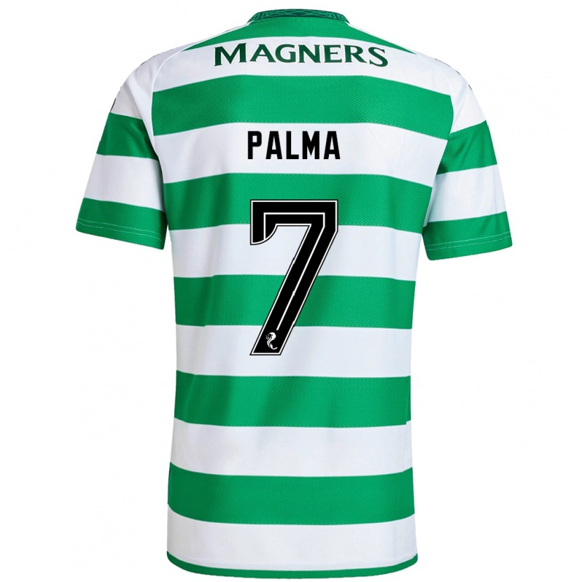 Danxen Mujer Camiseta Luis Palma #7 Verde Blanco 1ª Equipación 2024/25 La Camisa