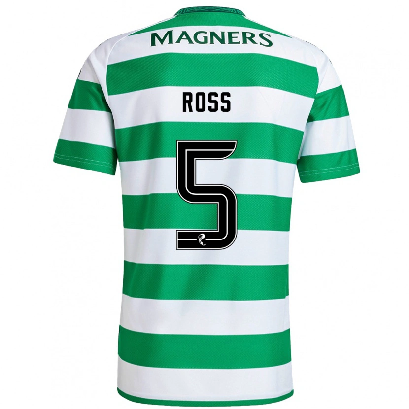 Danxen Mujer Camiseta Natalie Ross #5 Verde Blanco 1ª Equipación 2024/25 La Camisa
