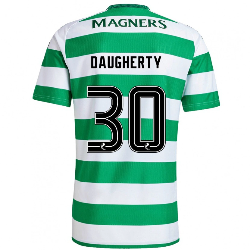 Danxen Mujer Camiseta Kelsey Daugherty #30 Verde Blanco 1ª Equipación 2024/25 La Camisa