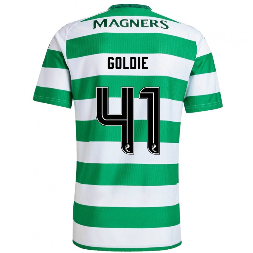 Danxen Mujer Camiseta Clare Goldie #41 Verde Blanco 1ª Equipación 2024/25 La Camisa