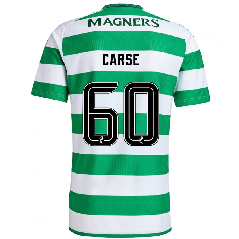 Danxen Mujer Camiseta Mackenzie Carse #60 Verde Blanco 1ª Equipación 2024/25 La Camisa