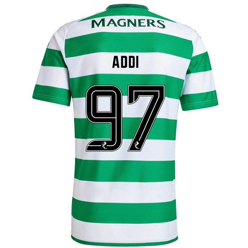 Danxen Mujer Camiseta Imane Addi #97 Verde Blanco 1ª Equipación 2024/25 La Camisa