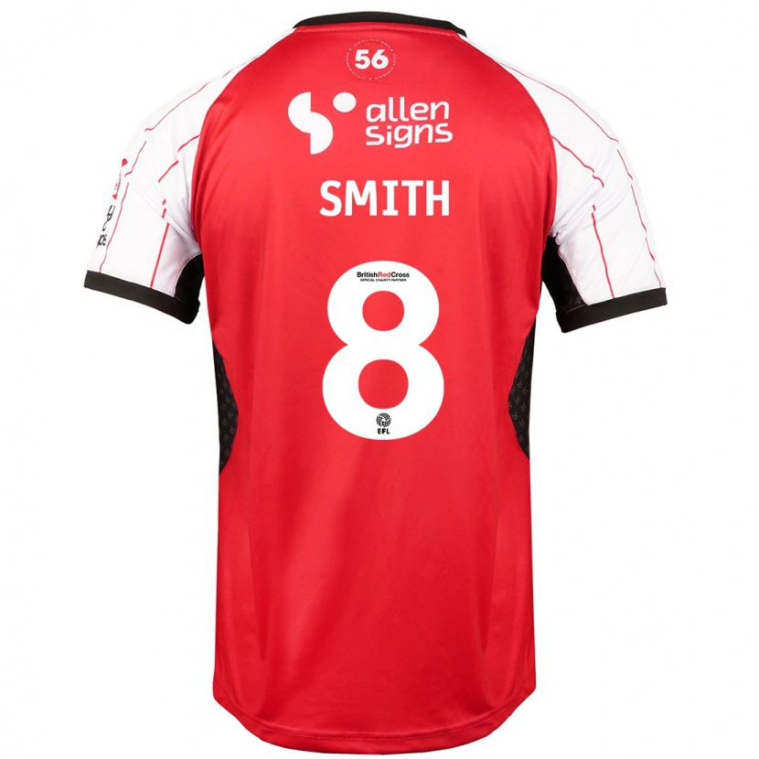 Danxen Mujer Camiseta Alistair Smith #8 Blanco 1ª Equipación 2024/25 La Camisa