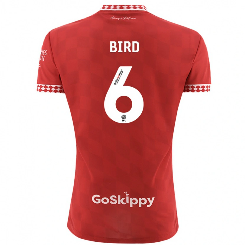 Danxen Mujer Camiseta Max Bird #6 Rojo 1ª Equipación 2024/25 La Camisa
