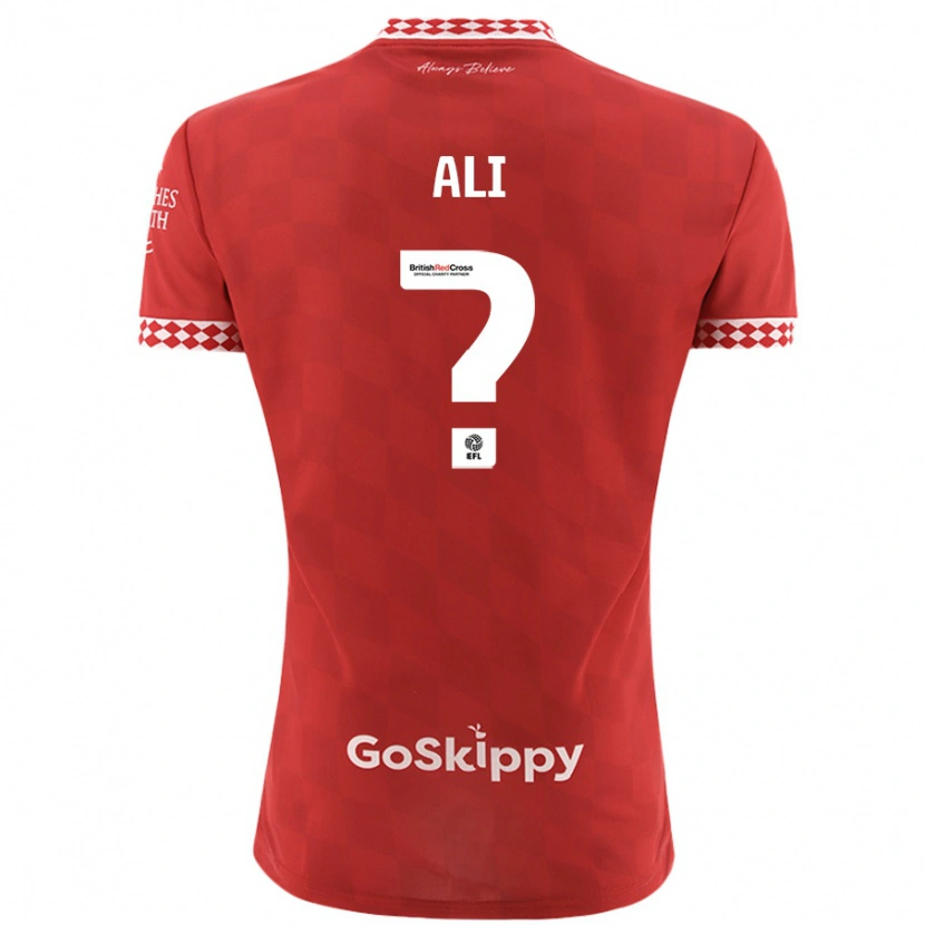 Danxen Mujer Camiseta Zack Ali #0 Rojo 1ª Equipación 2024/25 La Camisa