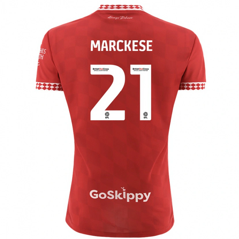 Danxen Mujer Camiseta Kaylan Marckese #21 Rojo 1ª Equipación 2024/25 La Camisa
