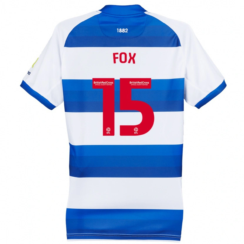 Danxen Mujer Camiseta Morgan Fox #15 Blanco Azul 1ª Equipación 2024/25 La Camisa