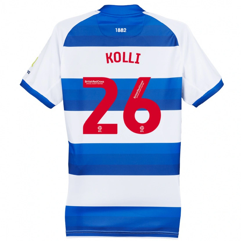 Danxen Mujer Camiseta Rayan Kolli #26 Blanco Azul 1ª Equipación 2024/25 La Camisa