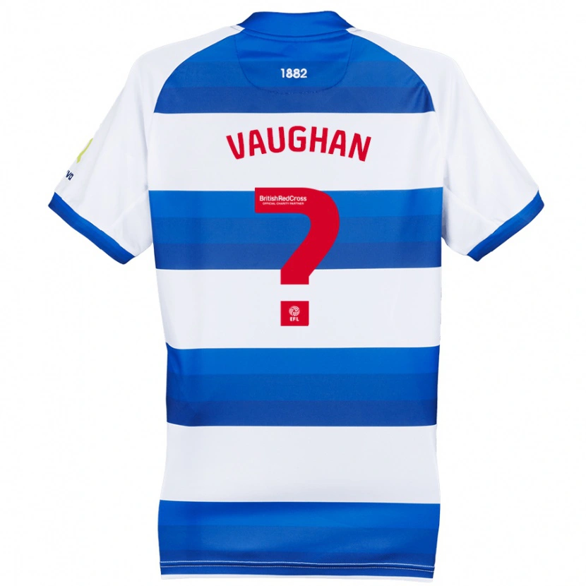 Danxen Mujer Camiseta Rohan Vaughan #0 Blanco Azul 1ª Equipación 2024/25 La Camisa