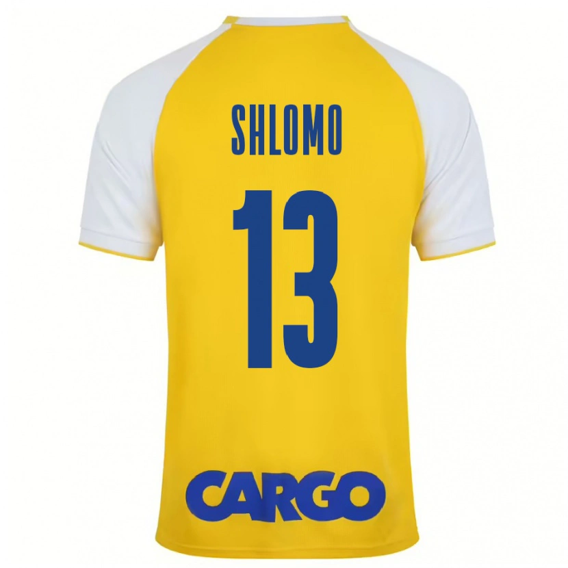 Danxen Mujer Camiseta Raz Shlomo #13 Amarillo Blanco 1ª Equipación 2024/25 La Camisa