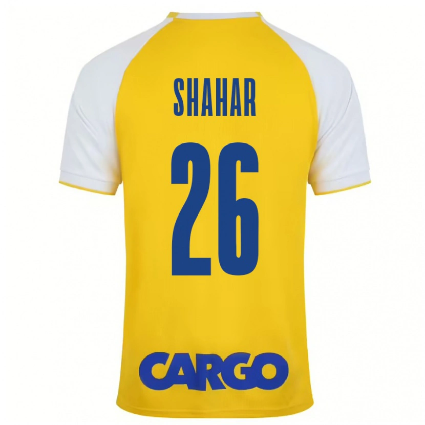 Danxen Mujer Camiseta Ido Shahar #26 Amarillo Blanco 1ª Equipación 2024/25 La Camisa