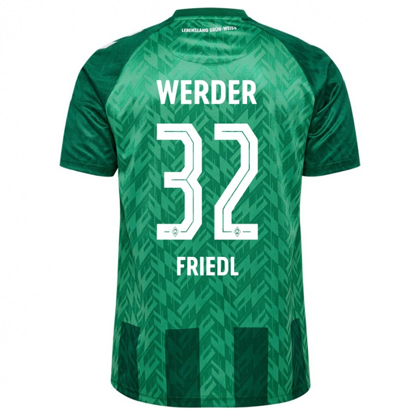 Danxen Mujer Camiseta Marco Friedl #32 Verde 1ª Equipación 2024/25 La Camisa