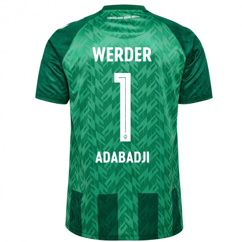 Danxen Mujer Camiseta Kwassi-Vivien Felix Adabadji #1 Verde 1ª Equipación 2024/25 La Camisa