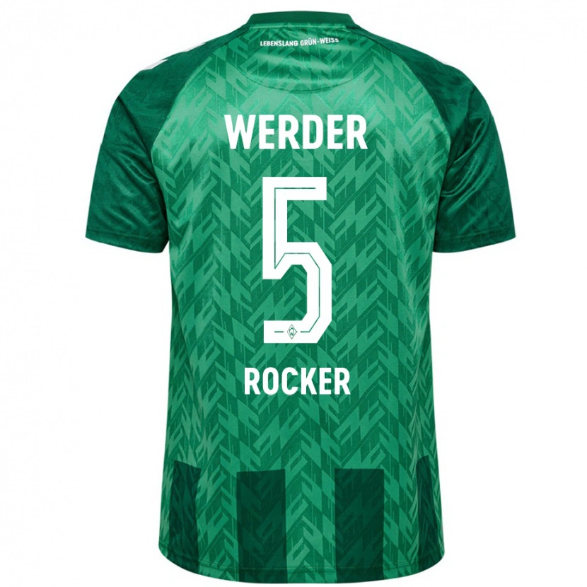 Danxen Mujer Camiseta Cimo Röcker #5 Verde 1ª Equipación 2024/25 La Camisa