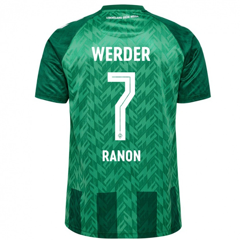 Danxen Mujer Camiseta Yuval Ranon #7 Verde 1ª Equipación 2024/25 La Camisa
