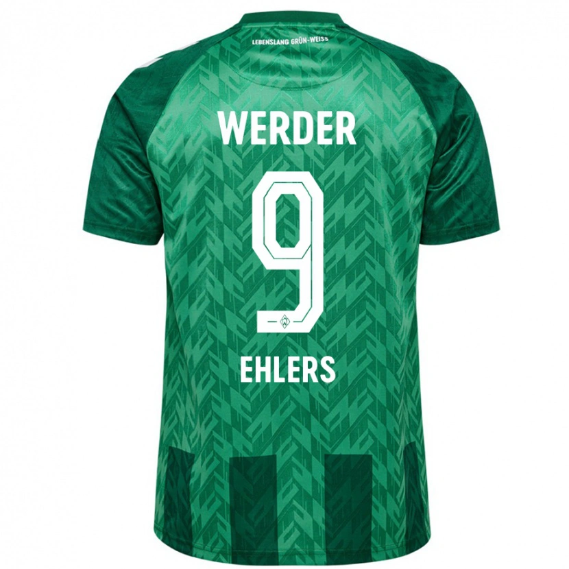 Danxen Mujer Camiseta Jannic Ehlers #9 Verde 1ª Equipación 2024/25 La Camisa