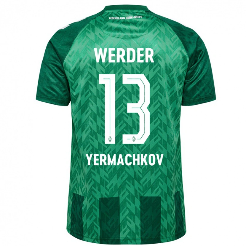 Danxen Mujer Camiseta Ivan Yermachkov #13 Verde 1ª Equipación 2024/25 La Camisa