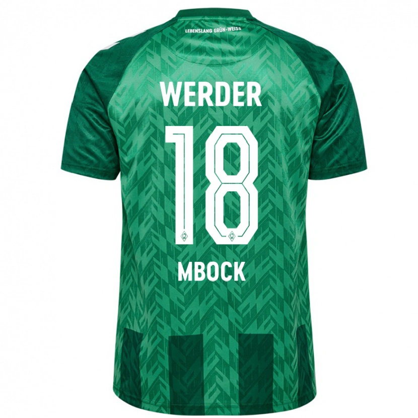 Danxen Mujer Camiseta Princewill Mbock #18 Verde 1ª Equipación 2024/25 La Camisa