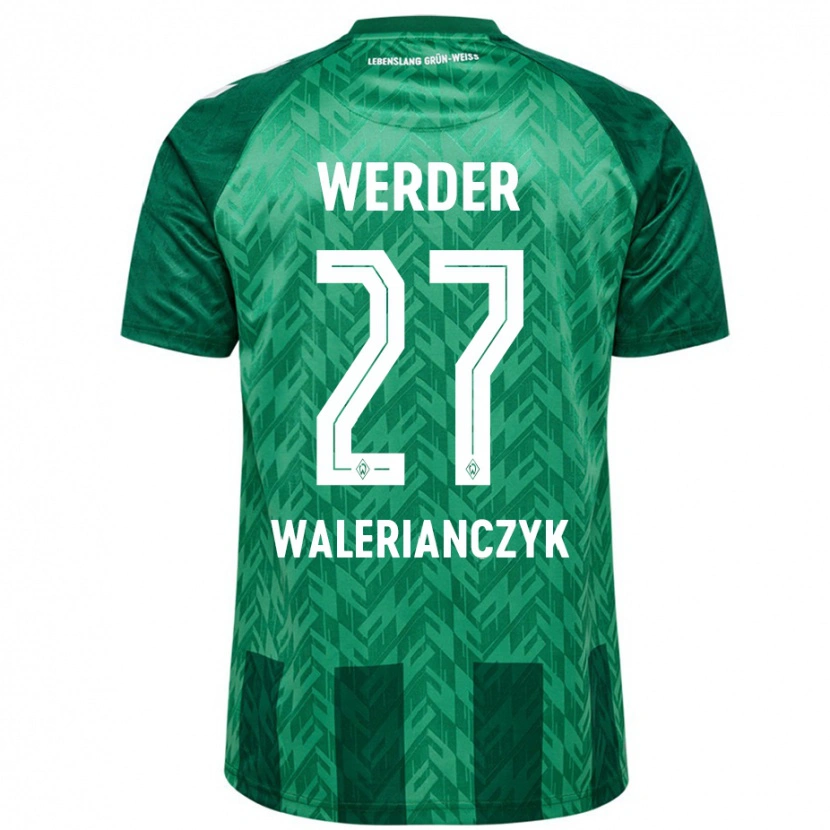Danxen Mujer Camiseta Dennis Walerianczyk #27 Verde 1ª Equipación 2024/25 La Camisa