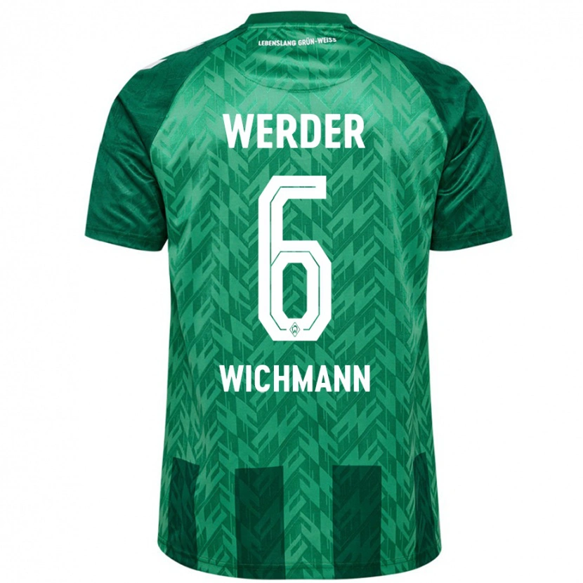 Danxen Mujer Camiseta Reena Wichmann #6 Verde 1ª Equipación 2024/25 La Camisa