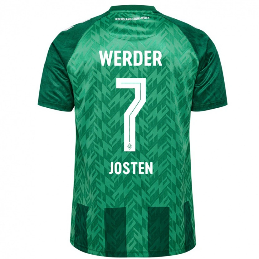 Danxen Mujer Camiseta Lisa Josten #7 Verde 1ª Equipación 2024/25 La Camisa