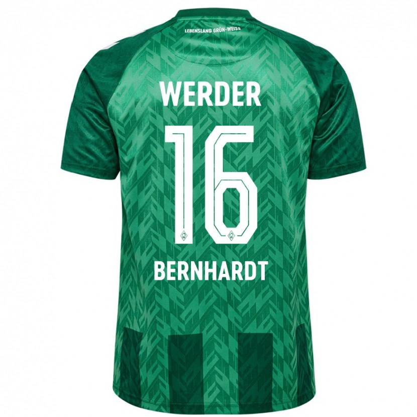 Danxen Mujer Camiseta Emilie Bernhardt #16 Verde 1ª Equipación 2024/25 La Camisa