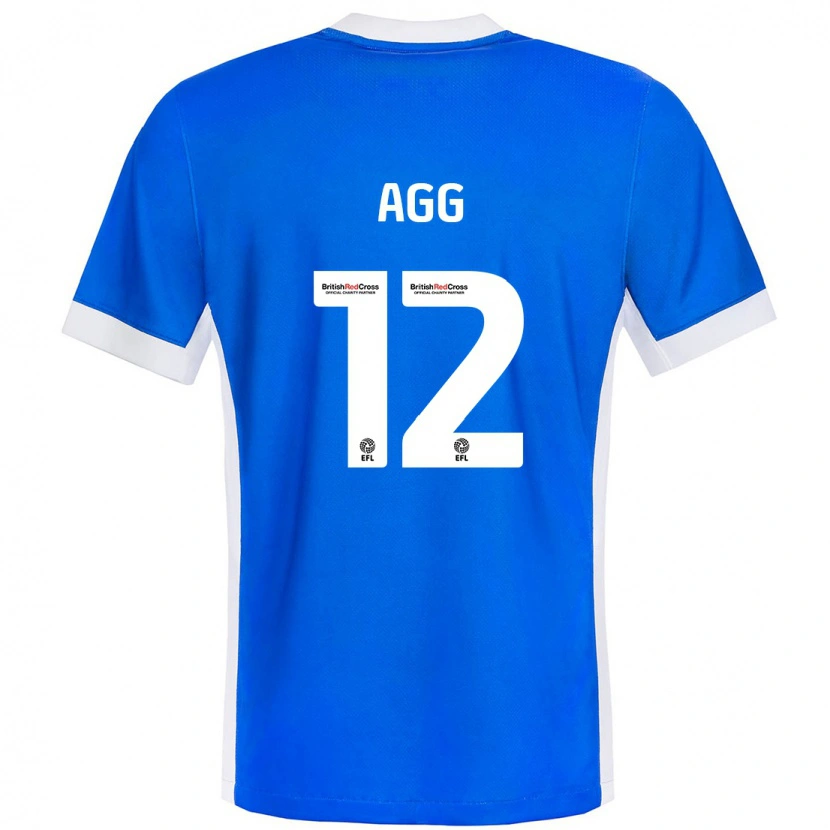 Danxen Mujer Camiseta Lily Agg #12 Azul Blanco 1ª Equipación 2024/25 La Camisa