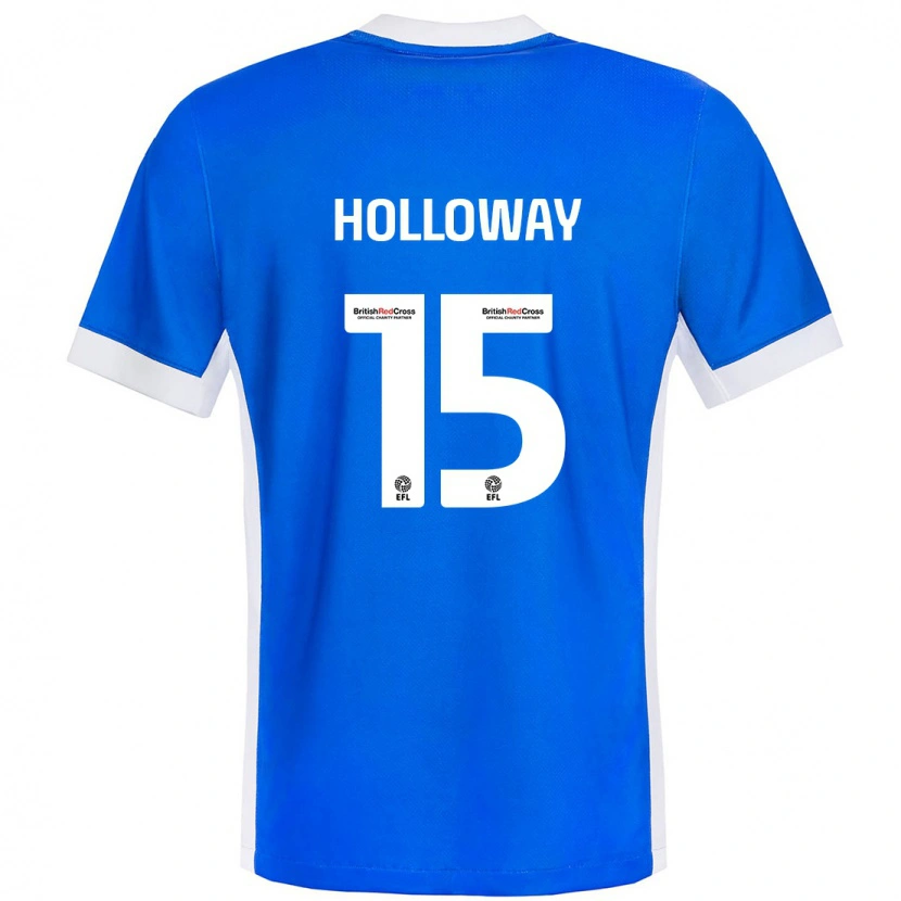Danxen Mujer Camiseta Rebecca Holloway #15 Azul Blanco 1ª Equipación 2024/25 La Camisa