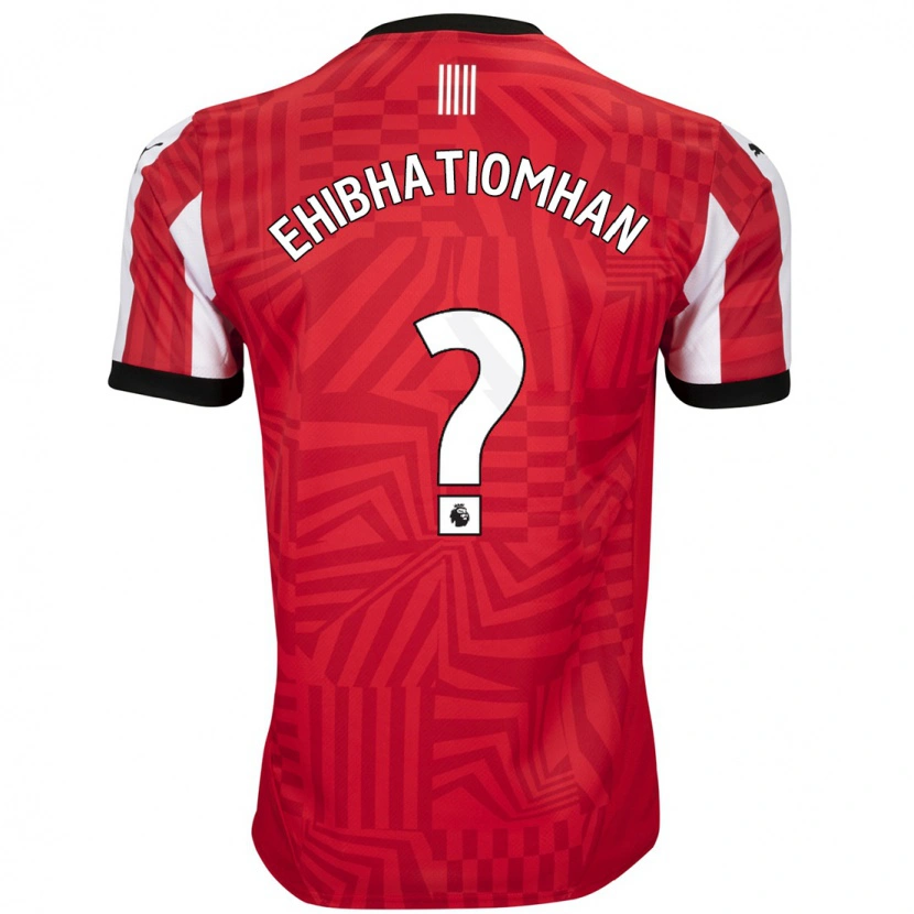 Danxen Mujer Camiseta Princewill Ehibhatiomhan #0 Rojo Blanco 1ª Equipación 2024/25 La Camisa