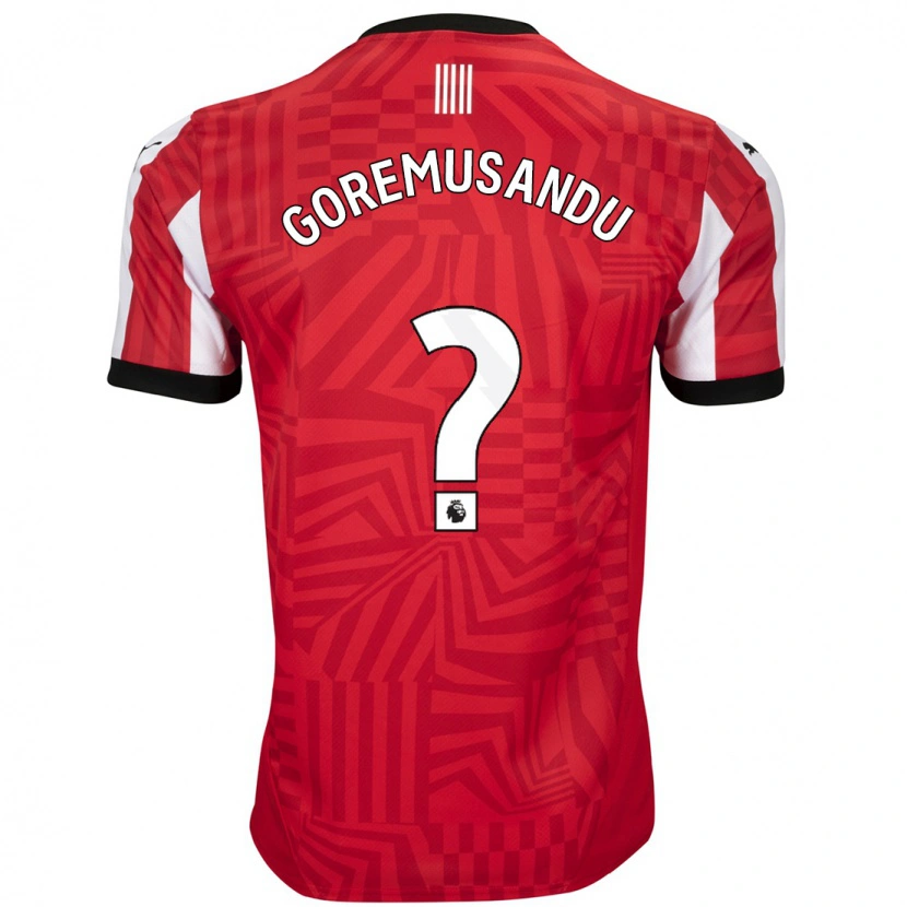 Danxen Mujer Camiseta Tino Goremusandu #0 Rojo Blanco 1ª Equipación 2024/25 La Camisa