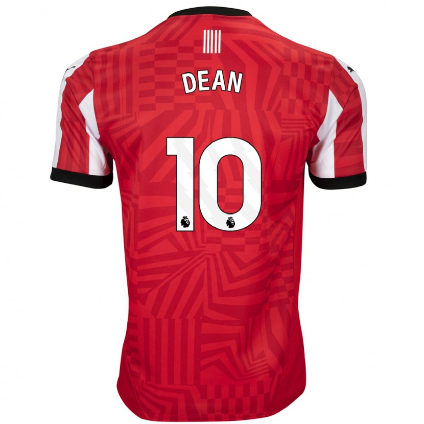 Danxen Mujer Camiseta Rianna Dean #10 Rojo Blanco 1ª Equipación 2024/25 La Camisa