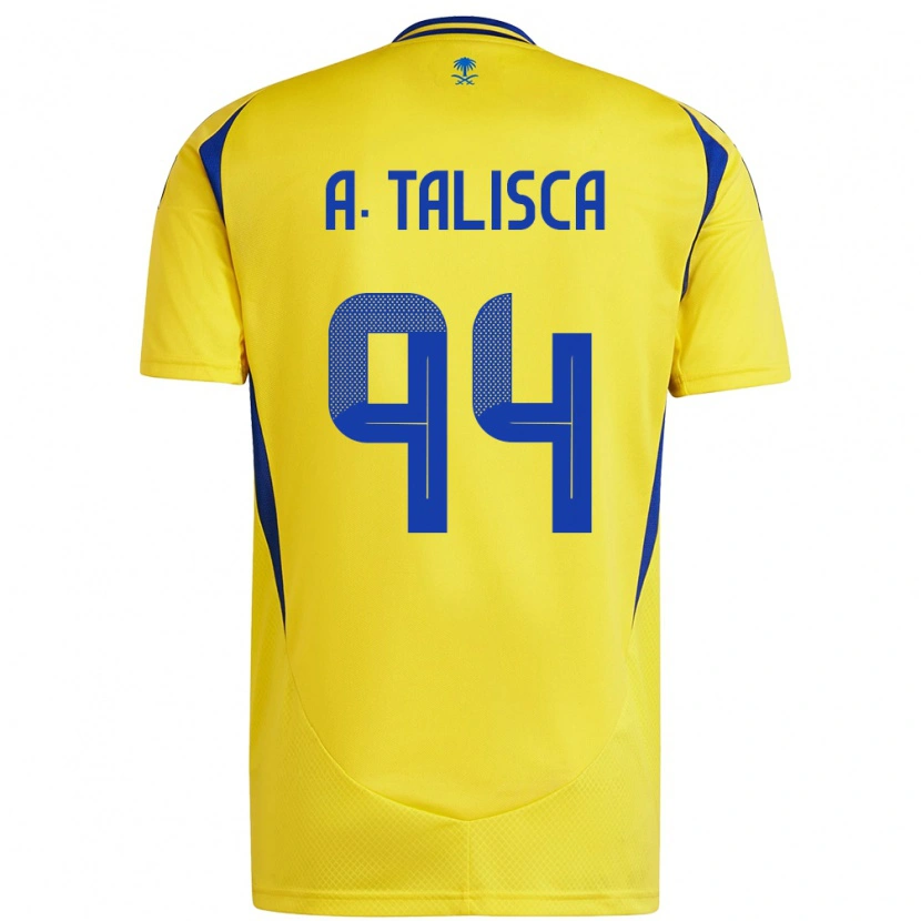 Danxen Mujer Camiseta Talisca #94 Amarillo Azul 1ª Equipación 2024/25 La Camisa