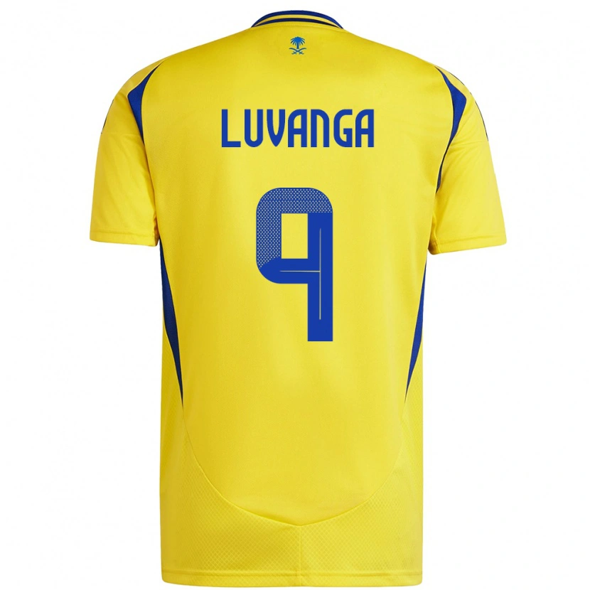 Danxen Mujer Camiseta Clara Luvanga #9 Amarillo Azul 1ª Equipación 2024/25 La Camisa