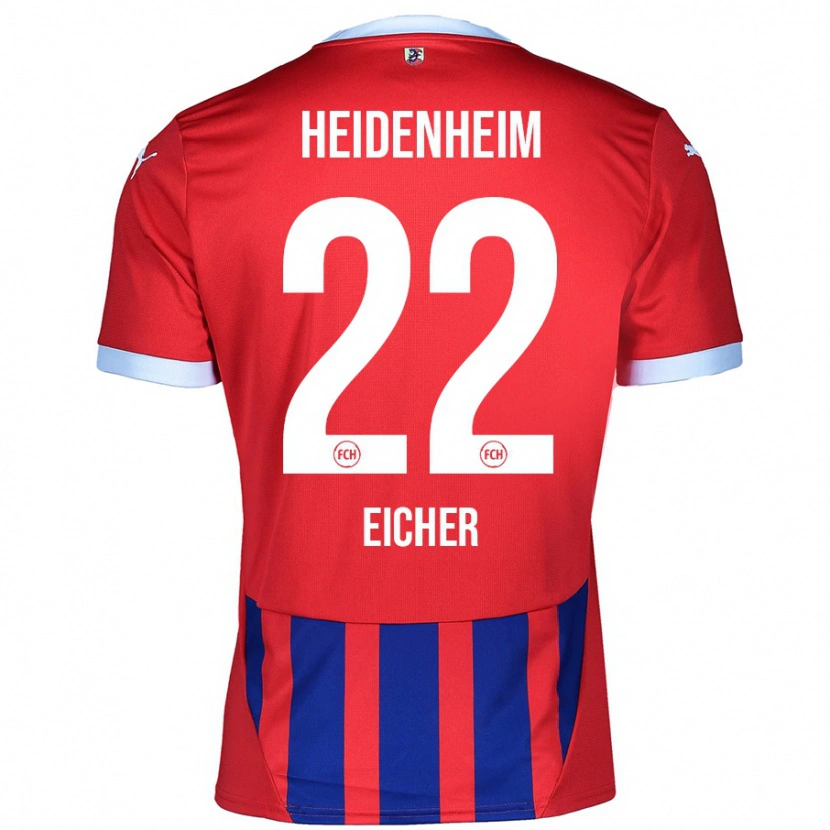 Danxen Mujer Camiseta Vitus Eicher #22 Rojo Azul 1ª Equipación 2024/25 La Camisa