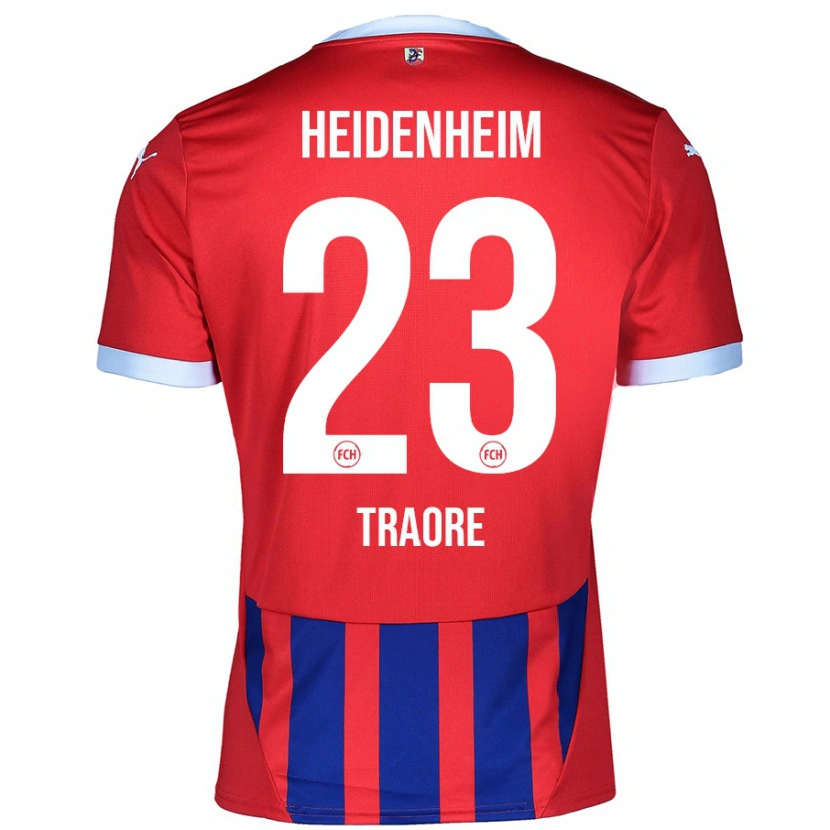 Danxen Mujer Camiseta Omar Traoré #23 Rojo Azul 1ª Equipación 2024/25 La Camisa
