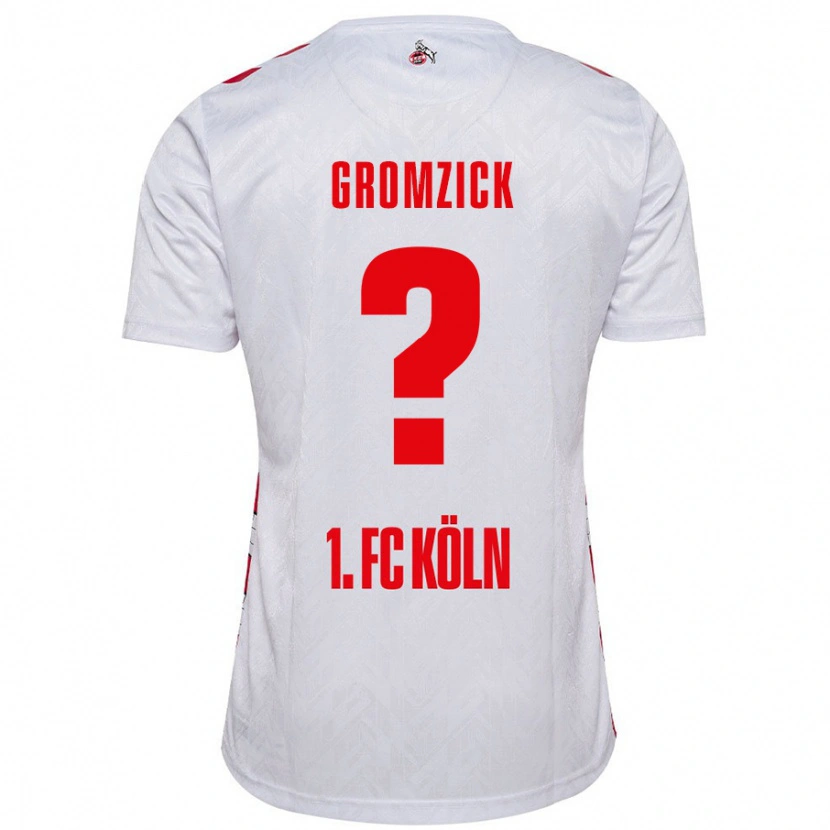 Danxen Mujer Camiseta Finn Gromzick #0 Blanco Rojo 1ª Equipación 2024/25 La Camisa