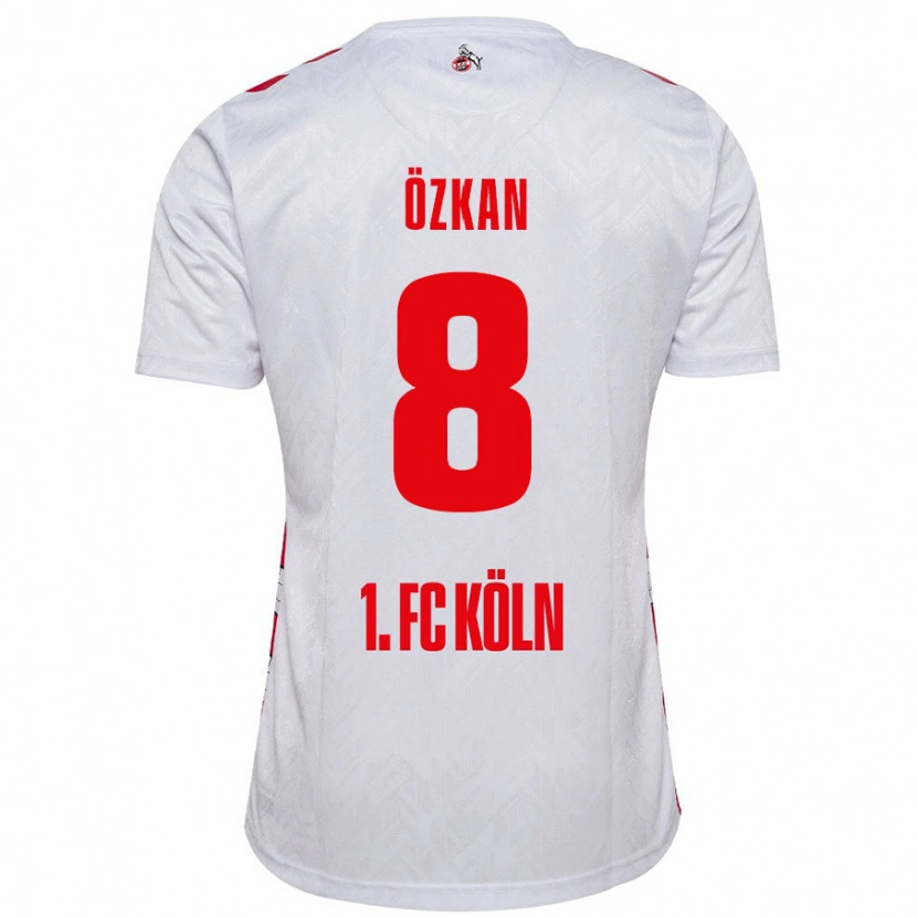 Danxen Mujer Camiseta Mikail Özkan #8 Blanco Rojo 1ª Equipación 2024/25 La Camisa