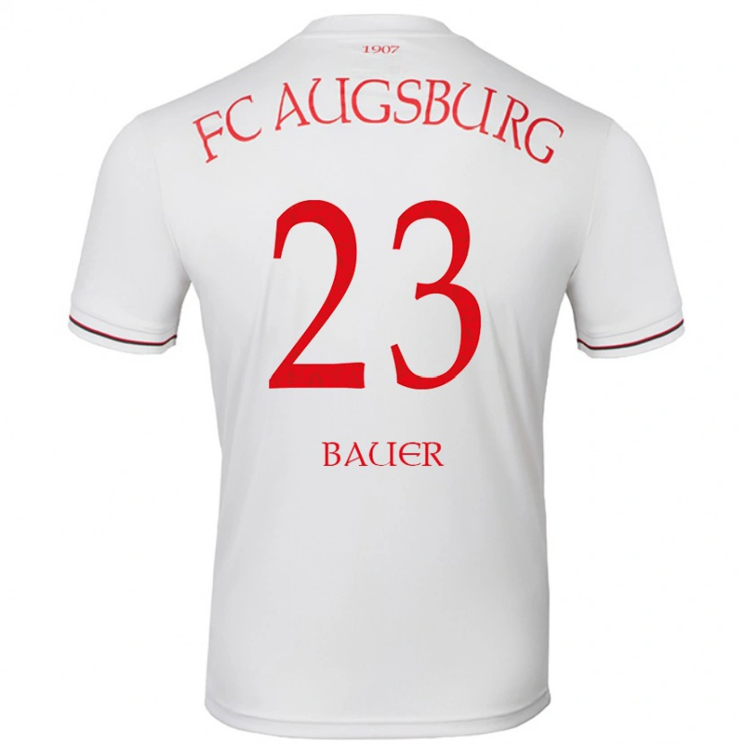 Danxen Mujer Camiseta Maximilian Bauer #23 Blanco 1ª Equipación 2024/25 La Camisa