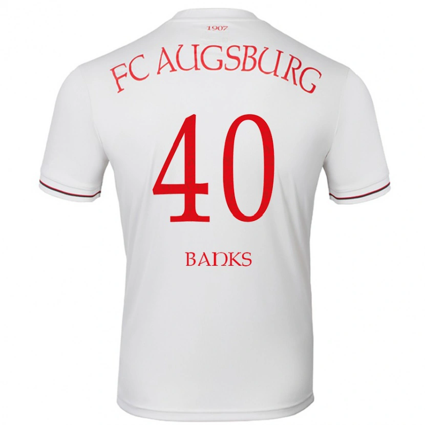 Danxen Mujer Camiseta Noahkai Banks #40 Blanco 1ª Equipación 2024/25 La Camisa