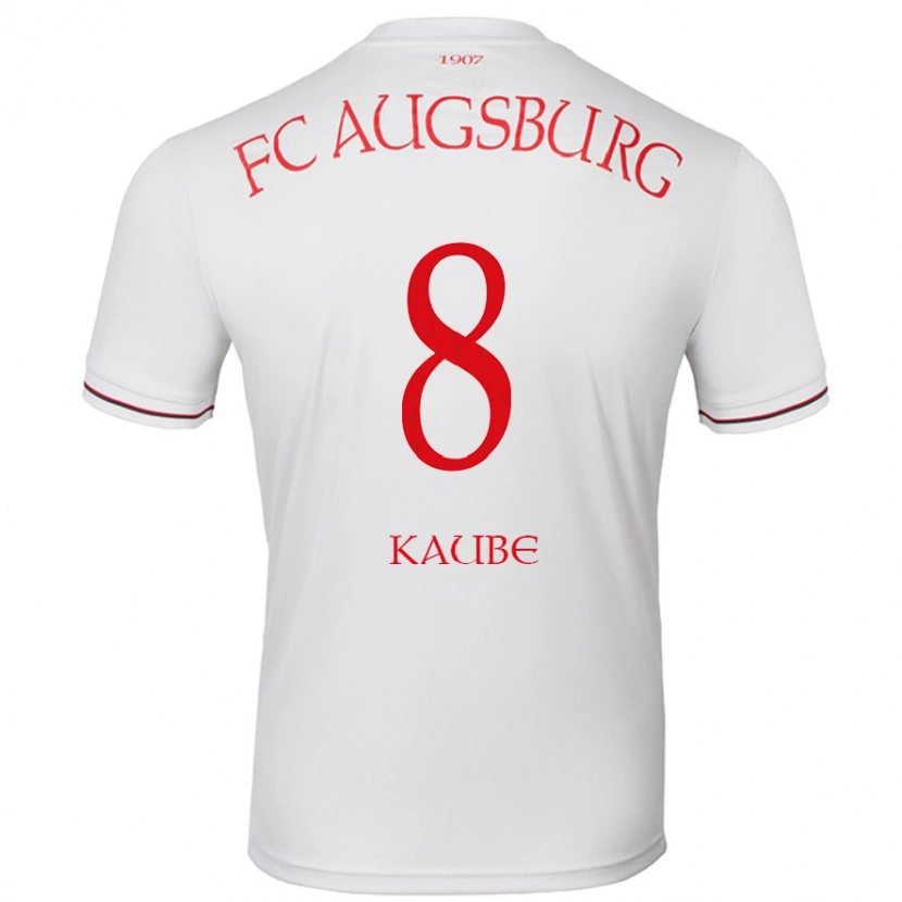 Danxen Mujer Camiseta Moritz Kaube #8 Blanco 1ª Equipación 2024/25 La Camisa
