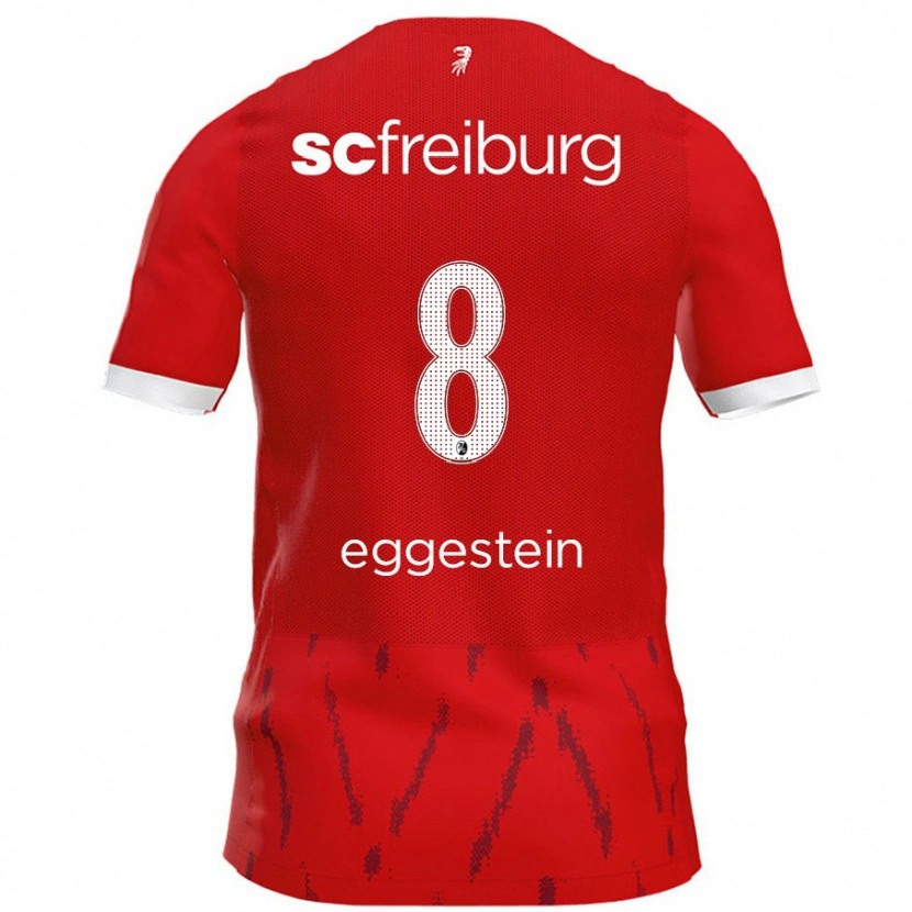 Danxen Mujer Camiseta Maximilian Eggestein #8 Rojo 1ª Equipación 2024/25 La Camisa