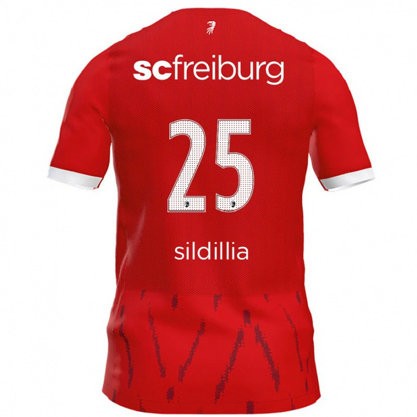 Danxen Mujer Camiseta Kiliann Sildillia #25 Rojo 1ª Equipación 2024/25 La Camisa