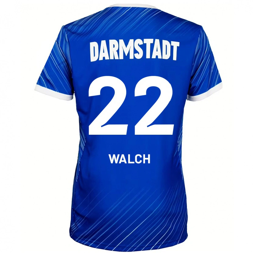 Danxen Mujer Camiseta Leon Walch #22 Azul Blanco 1ª Equipación 2024/25 La Camisa