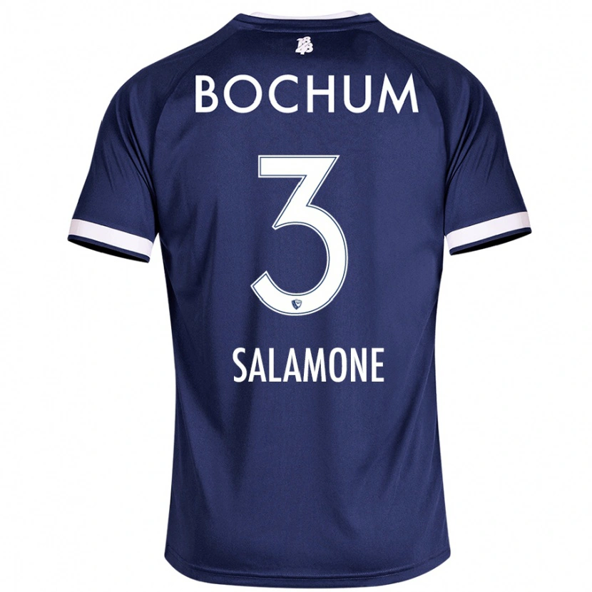 Danxen Mujer Camiseta Elia-Giona Salamone #3 Azul Oscuro 1ª Equipación 2024/25 La Camisa