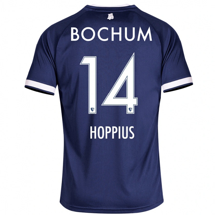 Danxen Mujer Camiseta Dörthe Hoppius #14 Azul Oscuro 1ª Equipación 2024/25 La Camisa